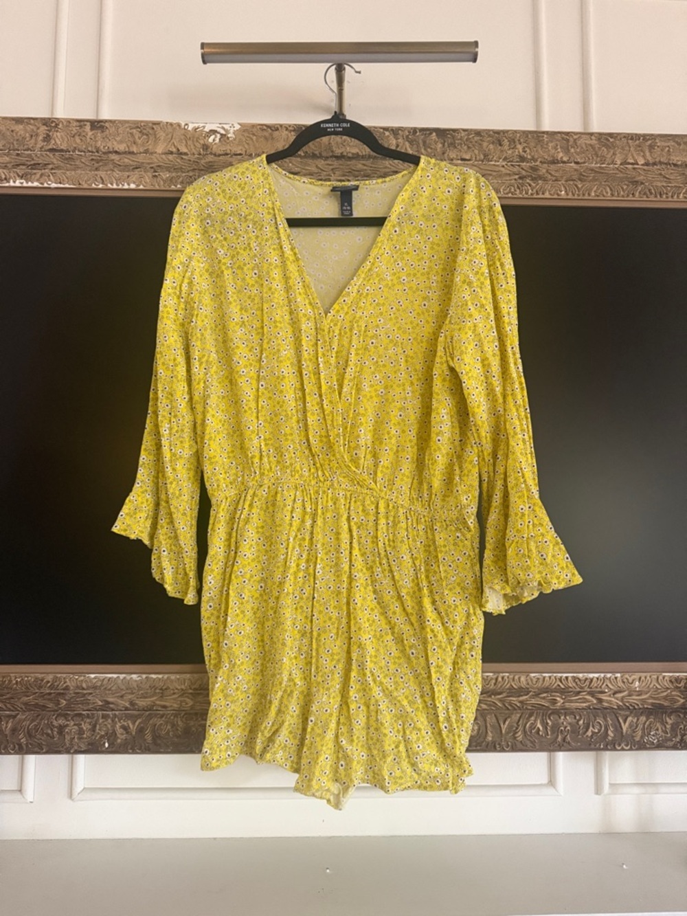 Scoop NYC Yellow Floral Romper